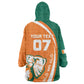 Cote d'Ivoire WC2026 Custom Kid Wearable Blanket Hoodie Making History - GO Elephants