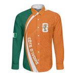 Cote d'Ivoire WC2026 Custom Long Sleeve Button Shirt Making History - GO Elephants
