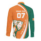 Cote d'Ivoire WC2026 Custom Long Sleeve Button Shirt Making History - GO Elephants