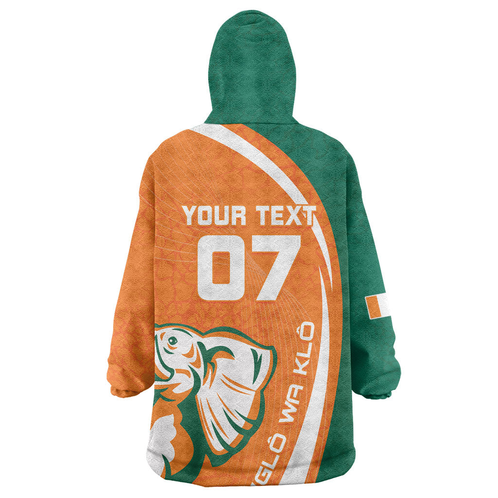 Cote d'Ivoire WC2026 Custom Wearable Blanket Hoodie Making History - GO Elephants