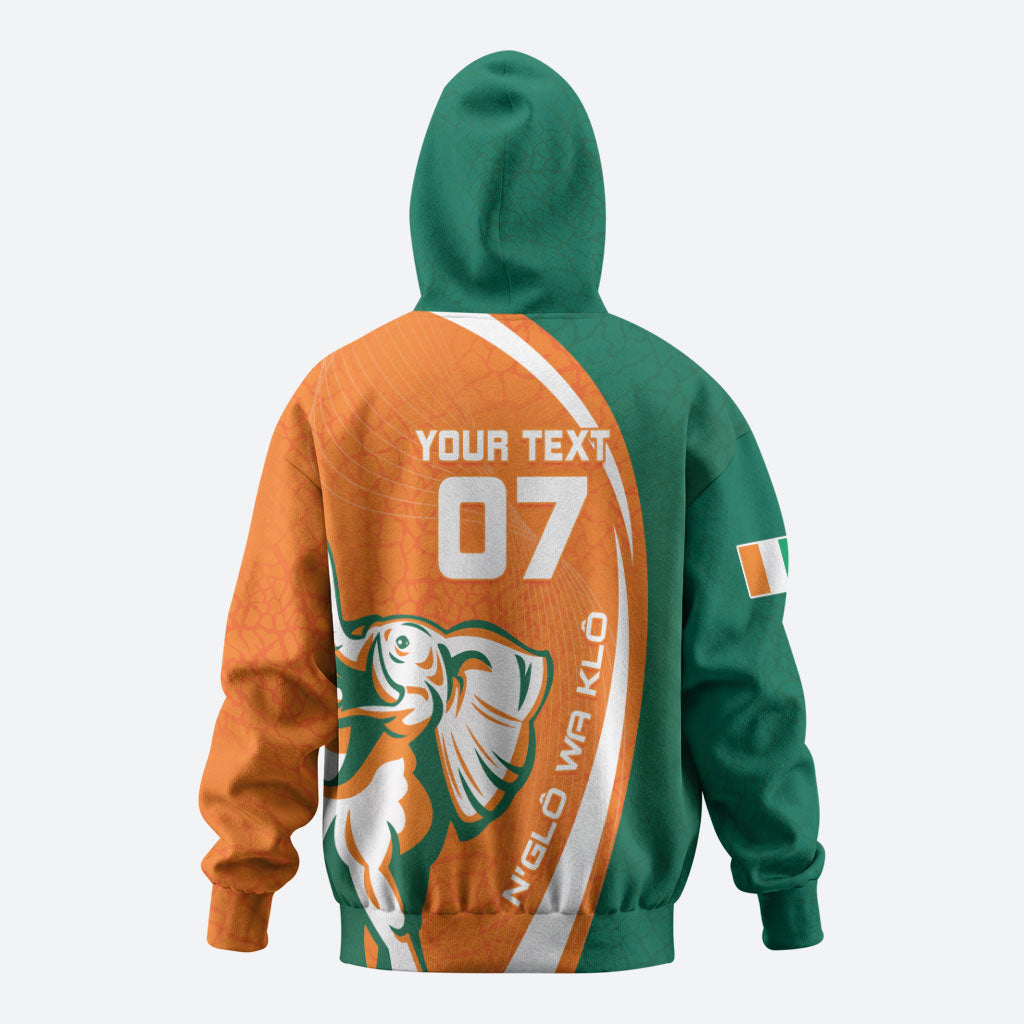 Cote d'Ivoire WC2026 Custom Zip Hoodie Making History - GO Elephants