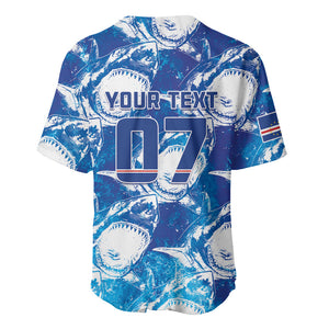 Cabo Verde WC2026 Prematch Guernsey Inspired Custom Baseball Jersey Tubaroes Azuis Making History
