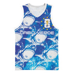 Cabo Verde WC2026 Prematch Guernsey Inspired Custom Basketball Jersey Tubaroes Azuis Making History