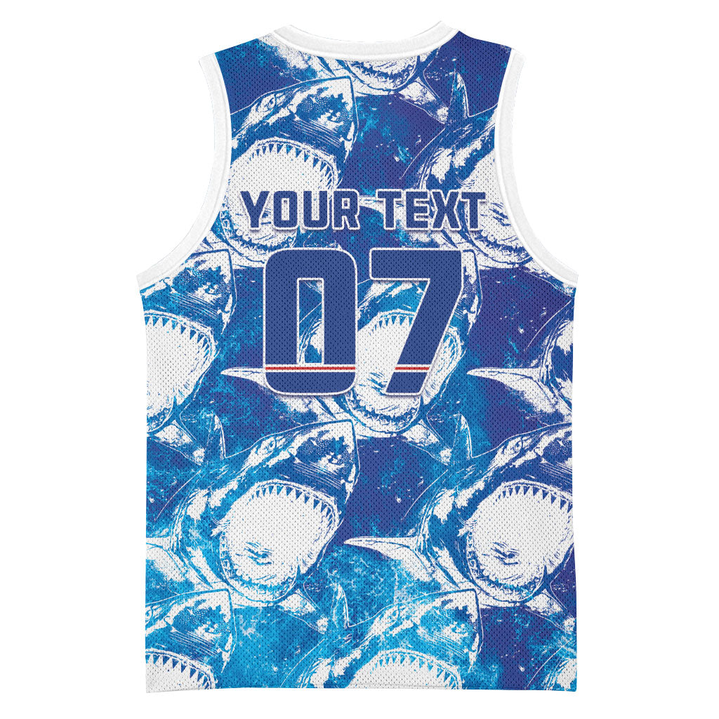 Cabo Verde WC2026 Prematch Guernsey Inspired Custom Basketball Jersey Tubaroes Azuis Making History