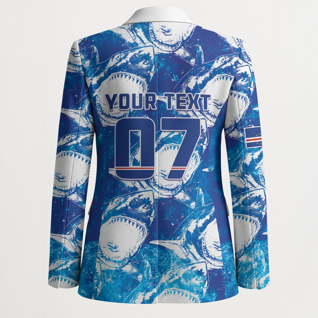 Cabo Verde WC2026 Prematch Guernsey Inspired Custom Blazer Tubaroes Azuis Making History