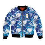 Cabo Verde WC2026 Prematch Guernsey Inspired Custom Bomber Jacket Tubaroes Azuis Making History