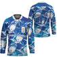 Cabo Verde WC2026 Prematch Guernsey Inspired Custom Hockey Jersey Tubaroes Azuis Making History