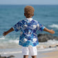 Cabo Verde WC2026 Prematch Guernsey Inspired Custom Kid Hawaiian Shirt Tubaroes Azuis Making History LT7