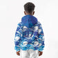 Cabo Verde WC2026 Prematch Guernsey Inspired Custom Kid Hoodie Tubaroes Azuis Making History