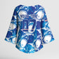 Cabo Verde WC2026 Prematch Guernsey Inspired Custom Kimono Sleeve Blouse Tubaroes Azuis Making History