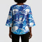 Cabo Verde WC2026 Prematch Guernsey Inspired Custom Kimono Sleeve Blouse Tubaroes Azuis Making History