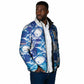Cabo Verde WC2026 Prematch Guernsey Inspired Custom Padded Jacket Tubaroes Azuis Making History