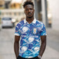 Cabo Verde WC2026 Prematch Guernsey Inspired Custom Polo Shirt Tubaroes Azuis Making History