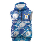 Cabo Verde WC2026 Prematch Guernsey Inspired Custom Sleeveless Hoodie Tubaroes Azuis Making History