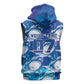 Cabo Verde WC2026 Prematch Guernsey Inspired Custom Sleeveless Zip Hoodie Tubaroes Azuis Making History