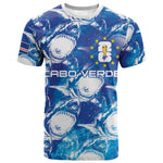 Cabo Verde WC2026 Prematch Guernsey Inspired Custom T shirt Tubaroes Azuis Making History