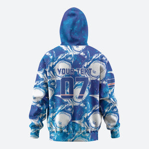 Cabo Verde WC2026 Prematch Guernsey Inspired Custom Zip Hoodie Tubaroes Azuis Making History