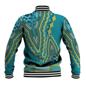 Dashiki Baseball Jacket Luxury Afro - Teal LT7