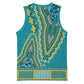 Dashiki Basketball Jersey Luxury Afro - Teal - African Pride