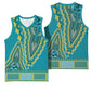 Dashiki Basketball Jersey Luxury Afro - Teal - African Pride