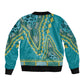 Dashiki Bomber Jacket Luxury Afro - Teal