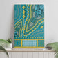 Dashiki Canvas Wall Art Luxury Afro - Teal