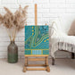 Dashiki Canvas Wall Art Luxury Afro - Teal