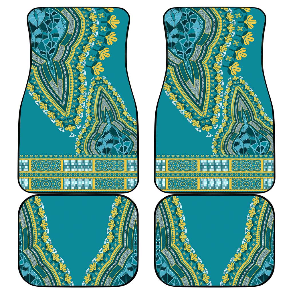 Dashiki Car Mats Luxury Afro - Teal