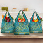 Dashiki Grocery Bag Luxury Afro - Teal