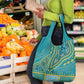 Dashiki Grocery Bag Luxury Afro - Teal