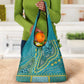 Dashiki Grocery Bag Luxury Afro - Teal