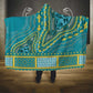 Dashiki Hooded Blanket Luxury Afro - Teal