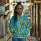 Dashiki Hoodie Luxury Afro - Teal