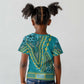 Dashiki Kid T shirt Luxury Afro - Teal