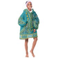 Dashiki KId Wearable Blanket Hoodie Luxury Afro - Teal