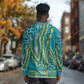 Dashiki Long Sleeve Shirt Luxury Afro - Teal LT7