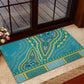 Dashiki Rubber Doormat Luxury Afro - Teal