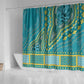 Dashiki Shower Curtain Luxury Afro - Teal