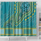 Dashiki Shower Curtain Luxury Afro - Teal