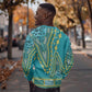 Dashiki Sweatshirt Luxury Afro - Teal