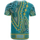 Dashiki T shirt Luxury Afro - Teal