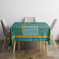 Dashiki Tablecloth Luxury Afro - Teal