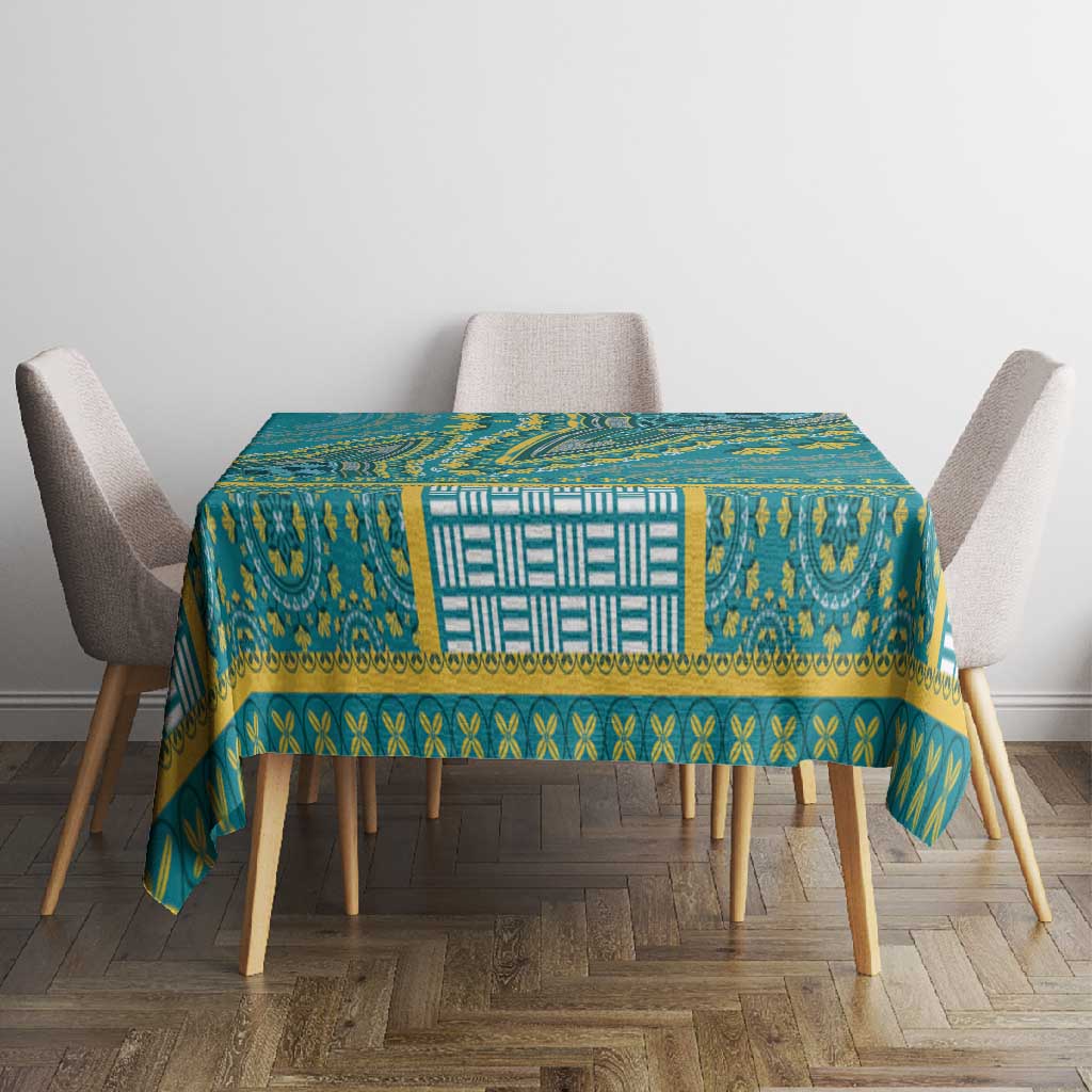 Dashiki Tablecloth Luxury Afro - Teal