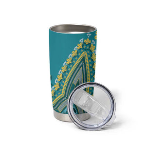 Dashiki Tumbler Cup Luxury Afro - Teal