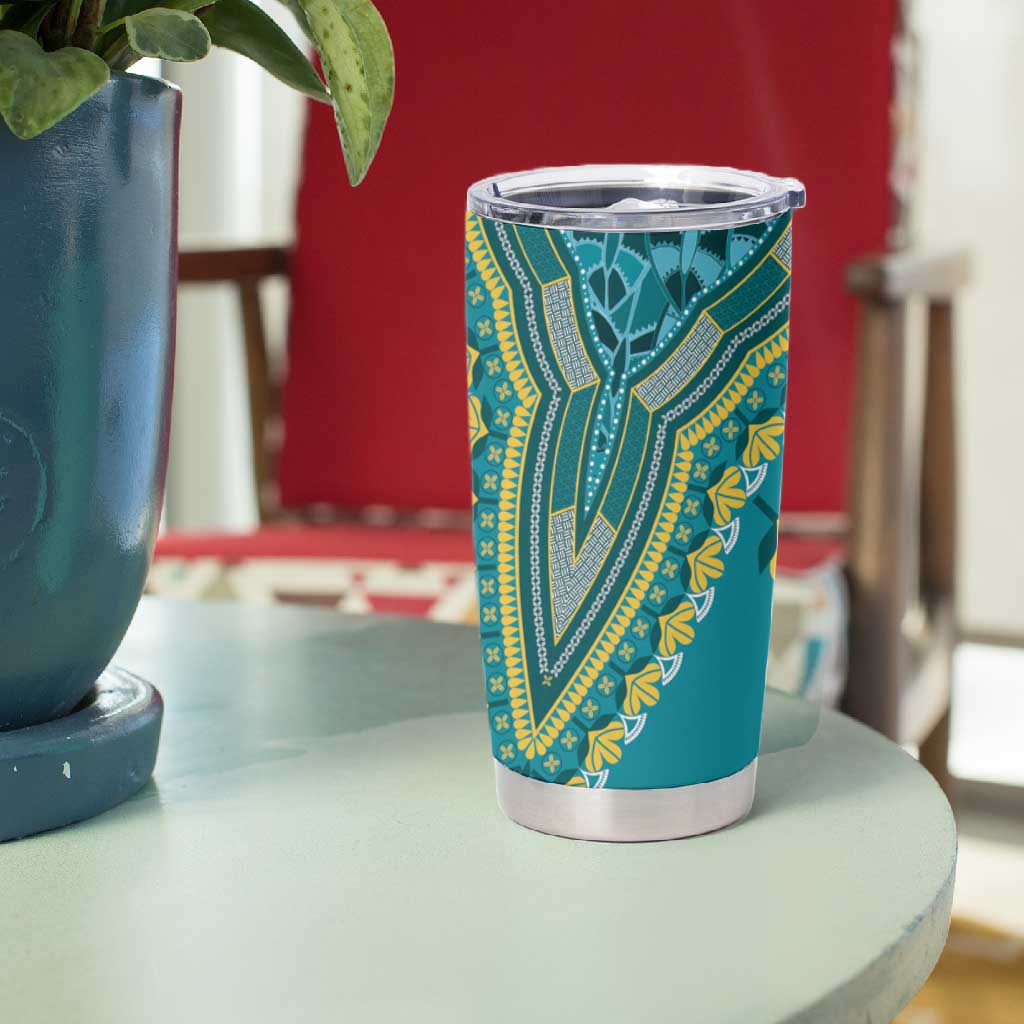 Dashiki Tumbler Cup Luxury Afro - Teal