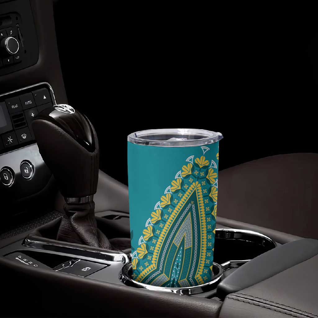 Dashiki Tumbler Cup Luxury Afro - Teal