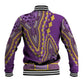 Dashiki Baseball Jacket Luxury Afro - Violet LT7