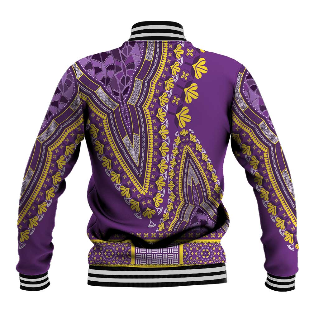 Dashiki Baseball Jacket Luxury Afro - Violet LT7