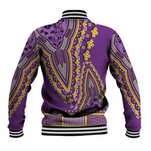 Dashiki Baseball Jacket Luxury Afro - Violet LT7