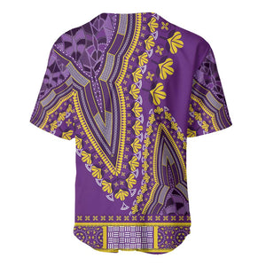 Dashiki Baseball Jersey Luxury Afro - Violet